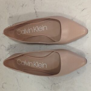Calvin Klein tan flats